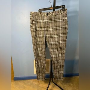 Plaid Stretch Skinny Chinos